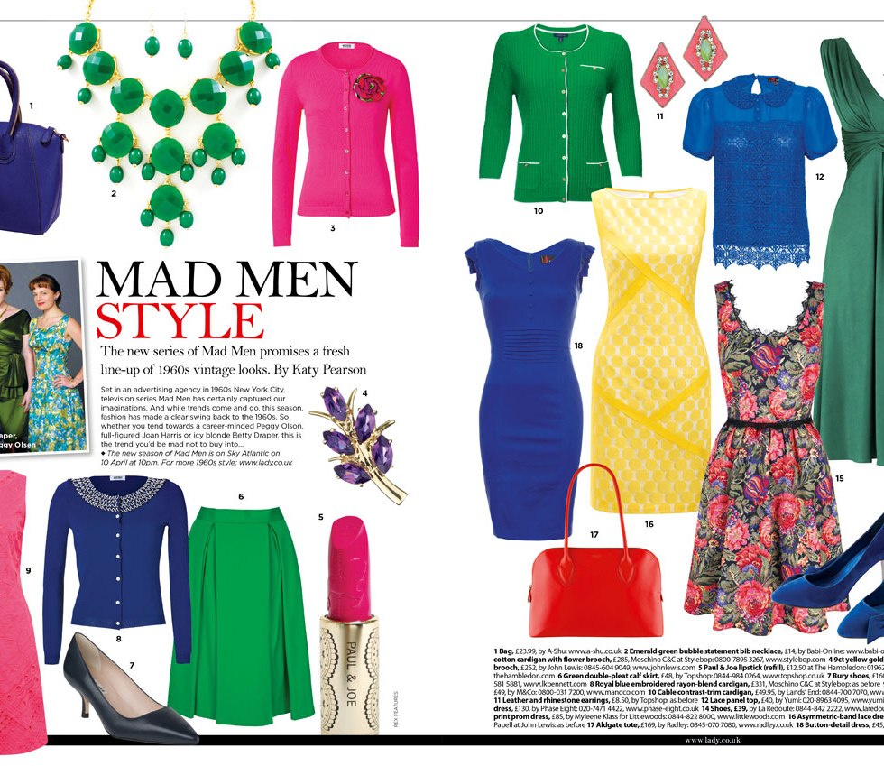Mad Men, fashion, The Lady magazine