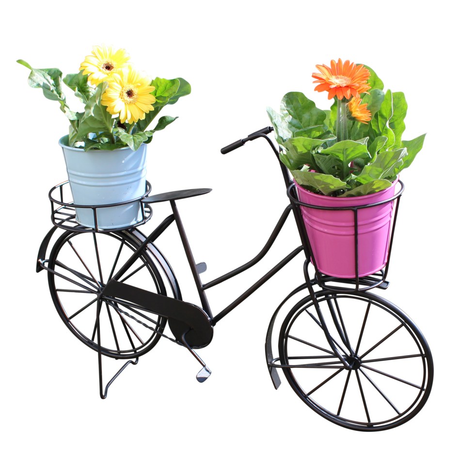 Black Rustic Bicycle Plant Holder, £24.95