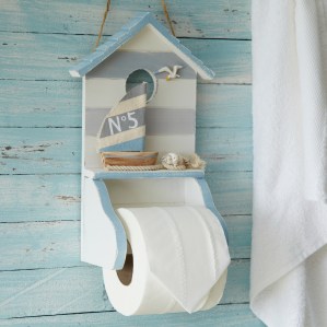 Nautical toilet roll holder