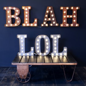 BLAH and LOL lights
