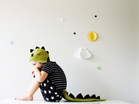 Sparrow and B children's costumes, Katy Pearson, Dino costume