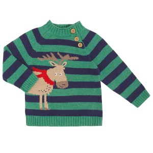Stripe Moose Jumper