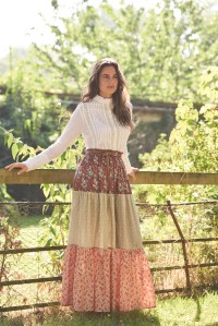 Laura Ashley SS17, Cabbage Patch Print Tiered Skirt