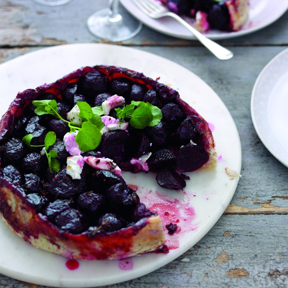 Baby beetroot tarte tatin, Dan Doherty