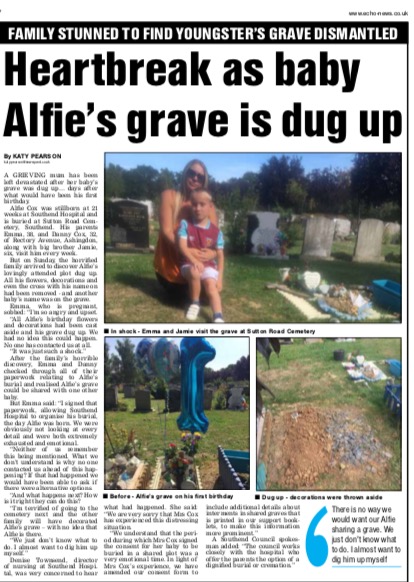 Emma Cox, the Echo, baby Alfie, Katy Pearson