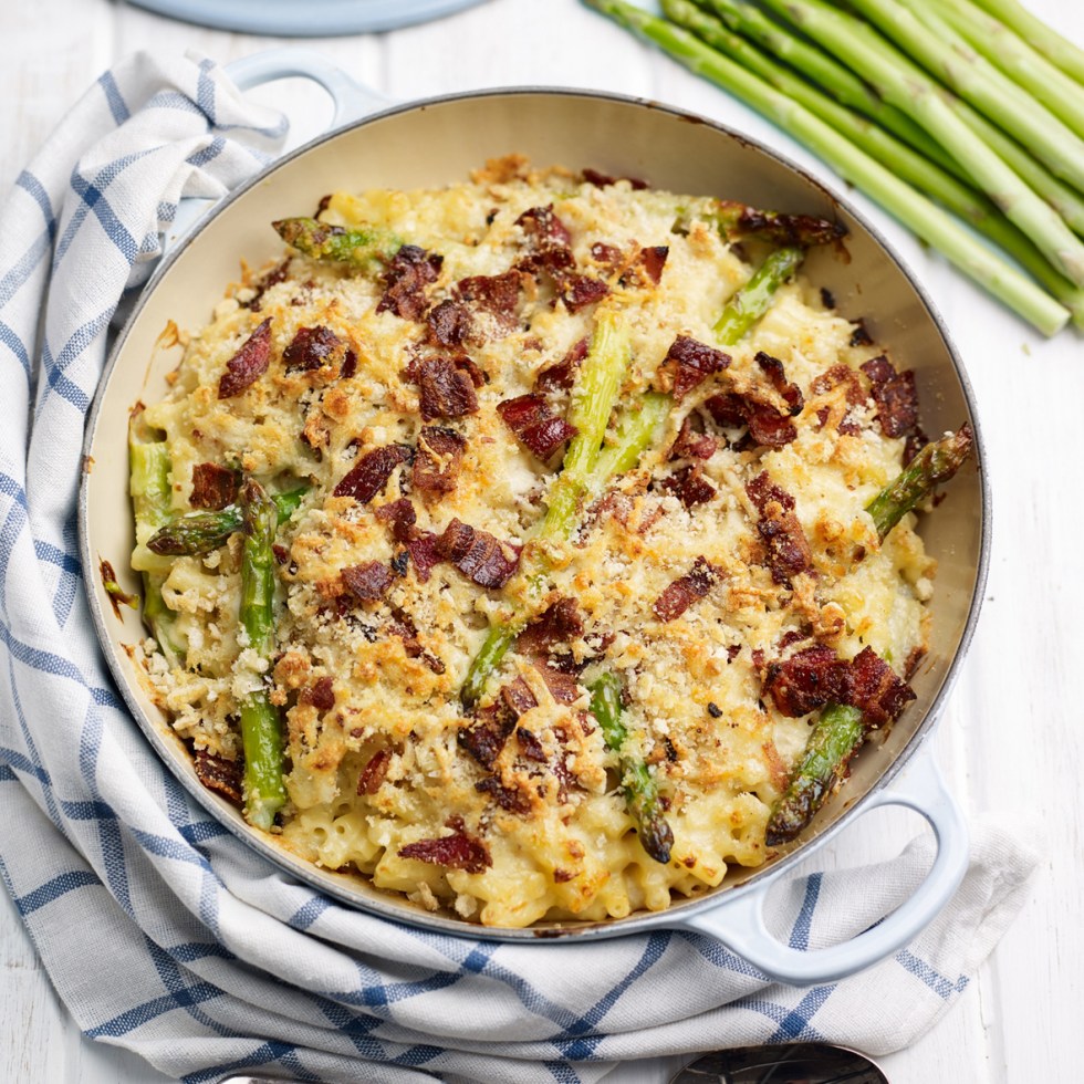 Asparagus Mac'n'Cheese with Bacon Crumble, #whatkatydidUK