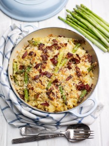 Asparagus Mac'n'Cheese with Bacon Crumble, #whatkatydidUK