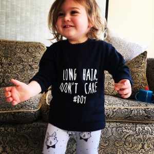 Sonny Jim, long hair don't care. Katy Pearson